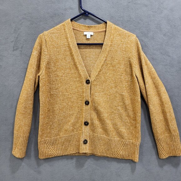 J. Jill Golden Cardigan Sweater - Picture 1 of 6